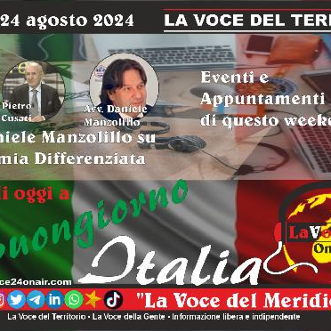 BUONGIORNO ITALIA Magazine settimanale di approfondimento con ospiti - del 24 agosto 2024 Parte 1° episode artwork