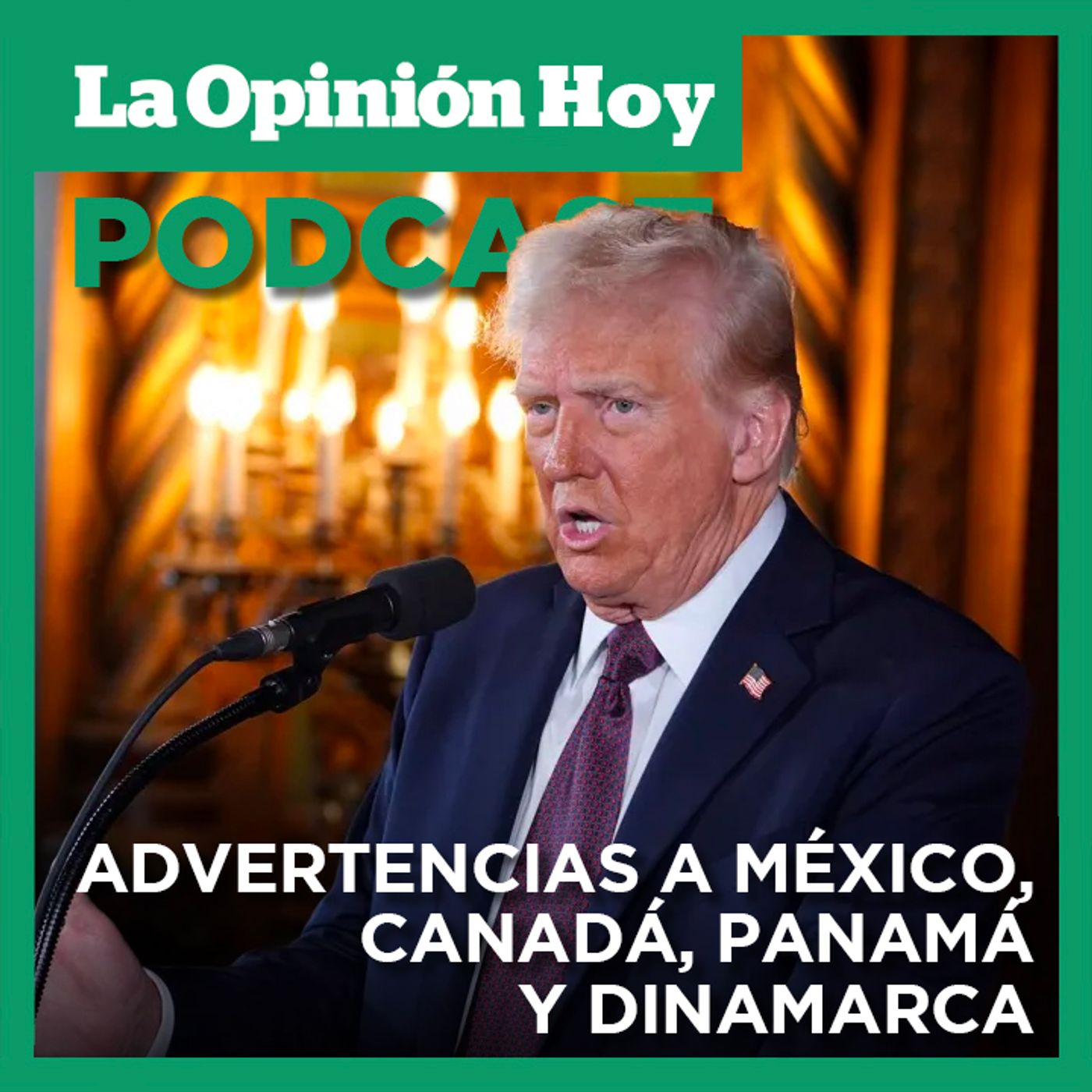 Donald Trump no descarta acción militar para lograr sus objetivos territoriales.