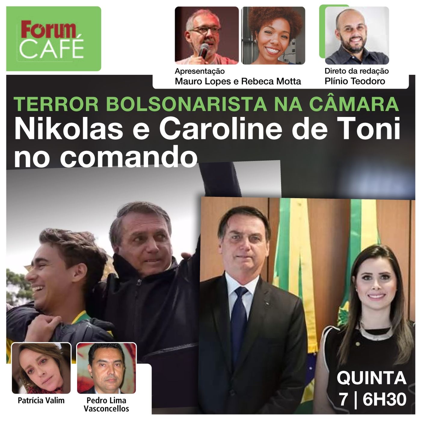 Bolsonarismo no comando das comissões na Câmara: Nikolas na Educação, Caroline de Toni na CCJ | Café