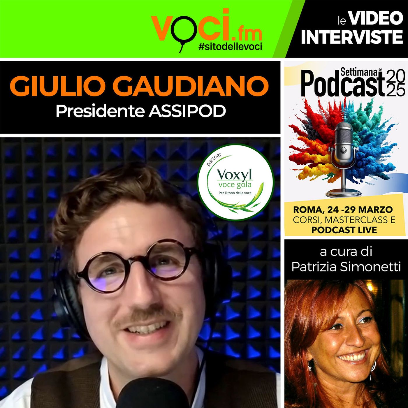 GIULIO GAUDIANO su VOCI.fm (Anteprima SETTIMANA DEL PODCAST 2025) - clicca PLAY e ascolta l'intervista episode artwork