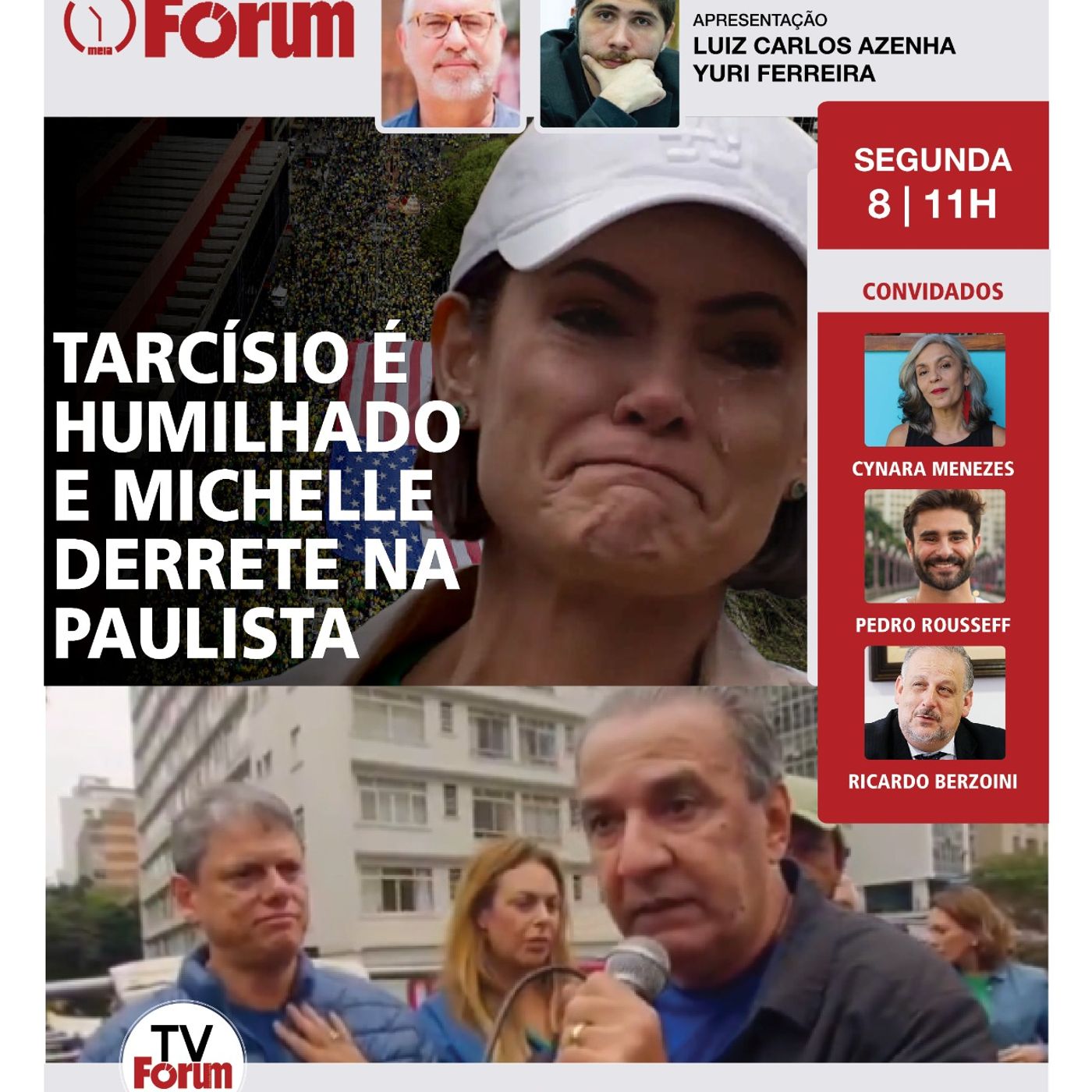 Tarcísio engole humilhação de Malafaia e Michelle faz teatro na véspera da sentença | 08.09.25