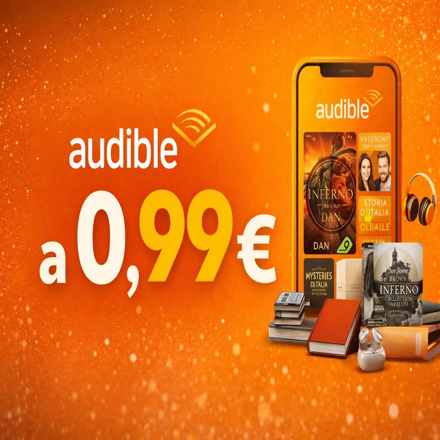 Audible a 0,99 € per 3 mesi: l’offerta Amazon sugli audiolibri episode artwork