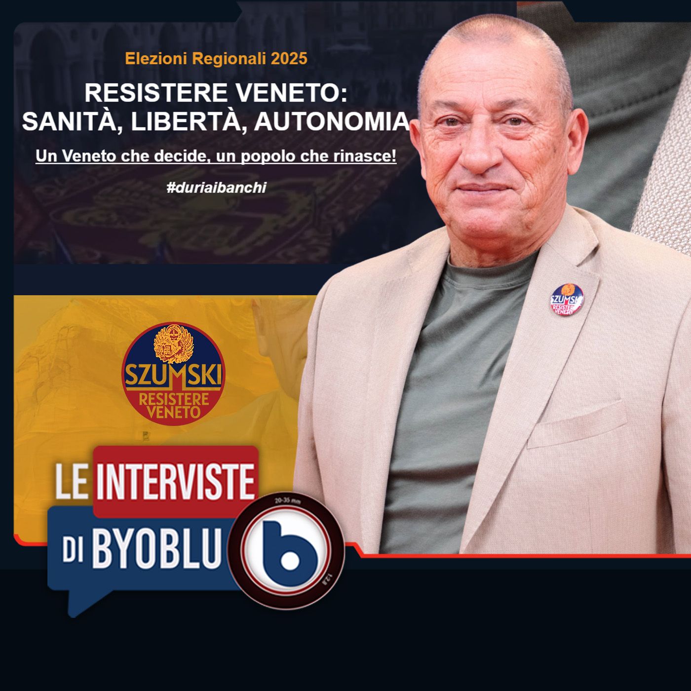 IL MEDICO CHE SFIDA IL SISTEMA ALLE ELEZIONI IN VENETO – Riccardo Szumski IL MEDICO CHE SFIDA IL SISTEMA ALLE ELEZIONI IN VENETO – Riccardo Szumski