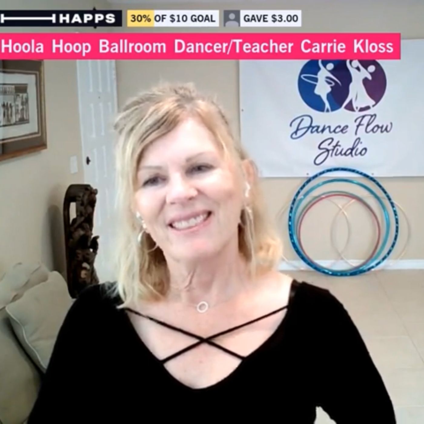 U.S. Champion Ballroom Dancer Carrie Kloss also teaches Hoola Hooping