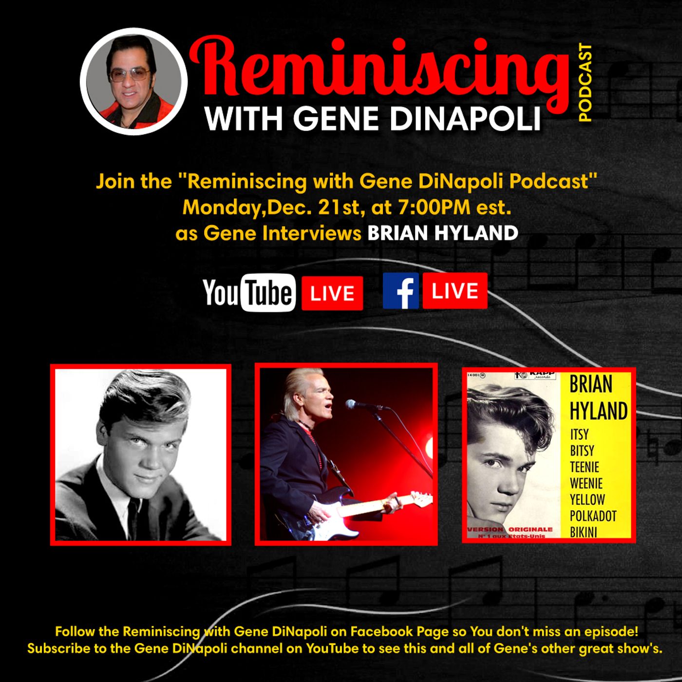 Brian Hyland, 60's icon interview with Gene DiNapoli