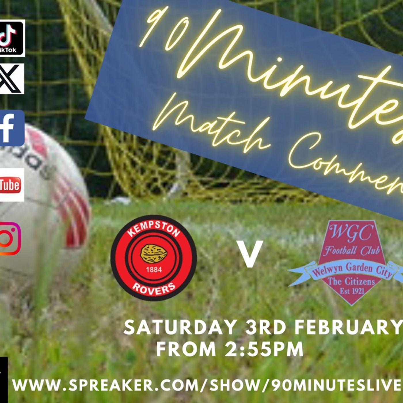 Kempston Rovers v Welwyn Garden City Live