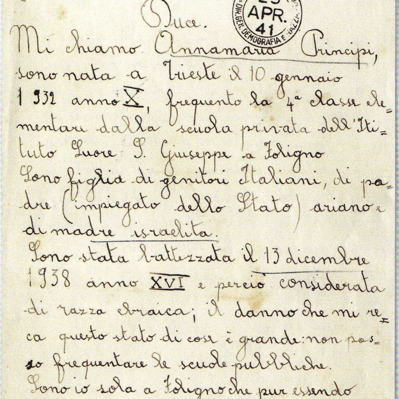 1^ A La lettera al Duce di Annamaria Principi episode artwork