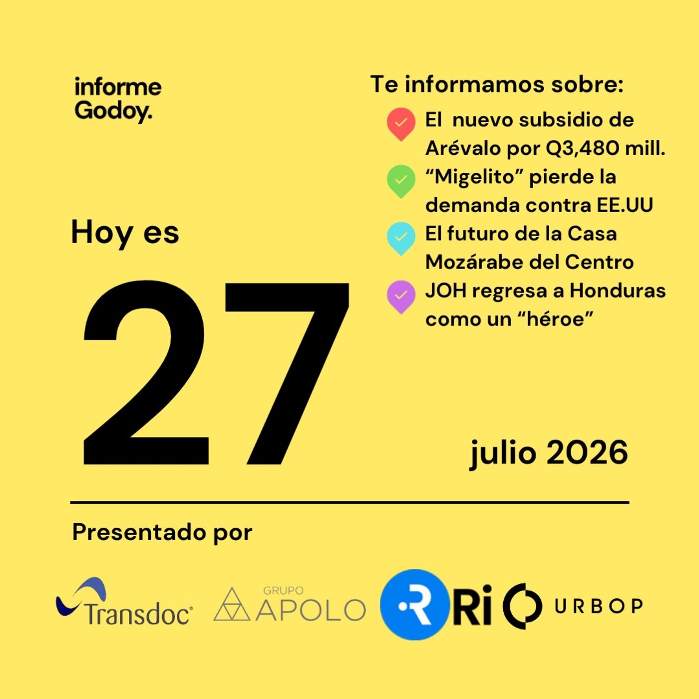 27 de julio 2026 episode artwork
