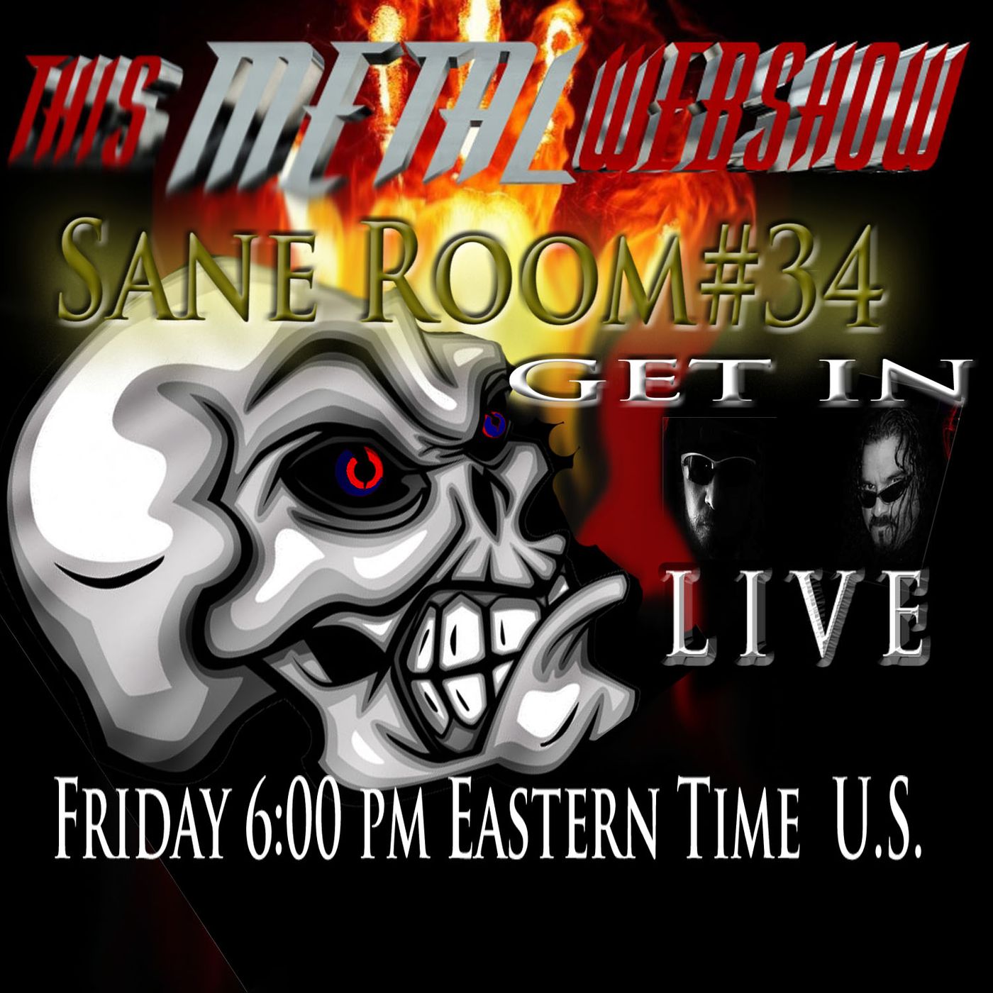 This Metal Webshow Sane Room #34 L I V E episode artwork