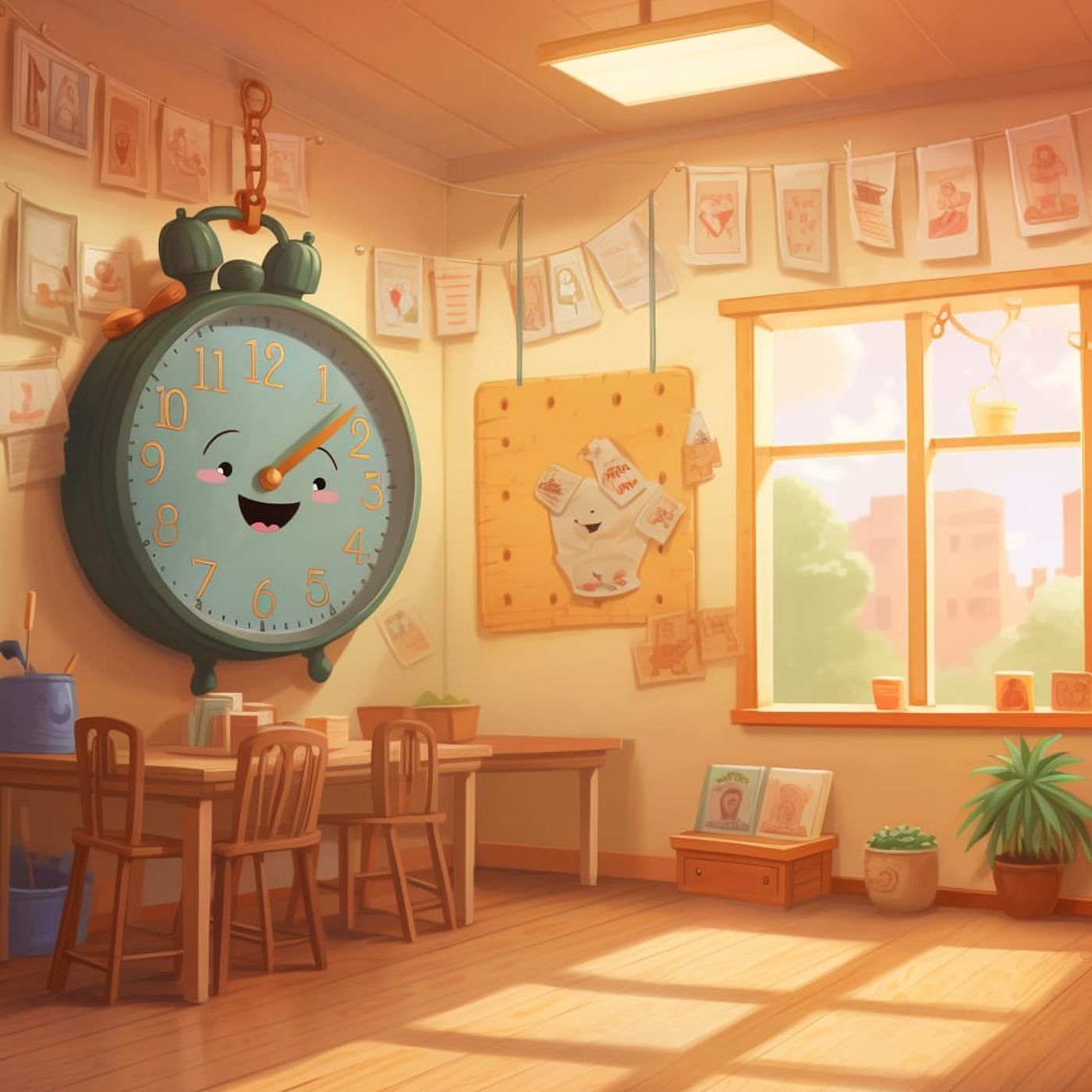 The Little Clock in the Schoolroom | Kindergarten Stories episode artwork