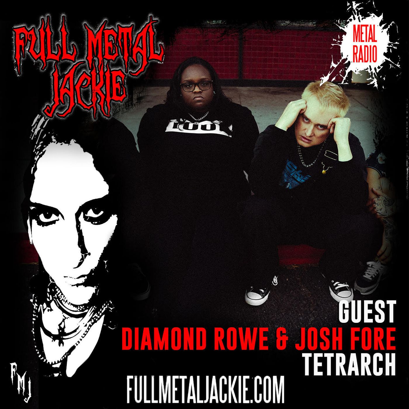 Diamond Rowe & Josh Fore of Tetrarch on the FMJ RADIO SHOW! episode artwork