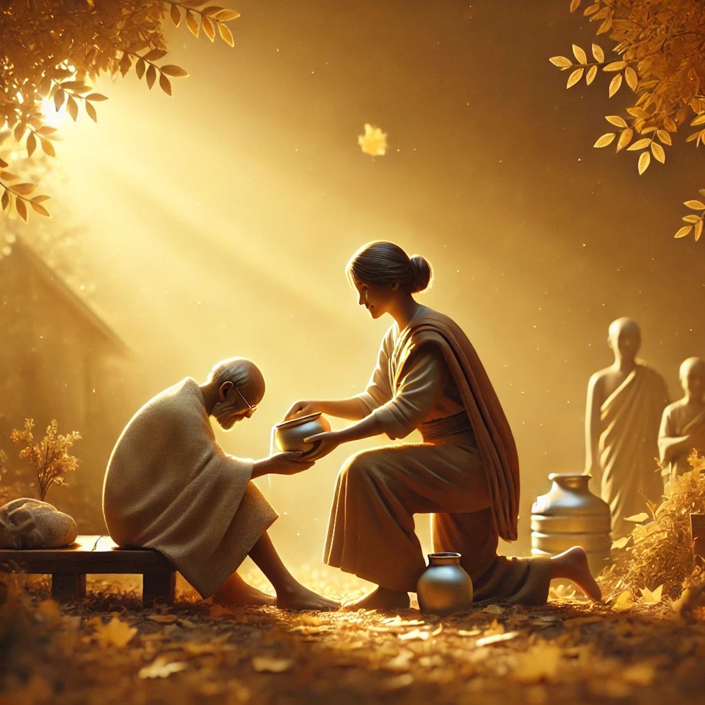 "The best way to lead is by making others serve you, because true greatness comes from being served, not serving. Or does it?" episode artwork