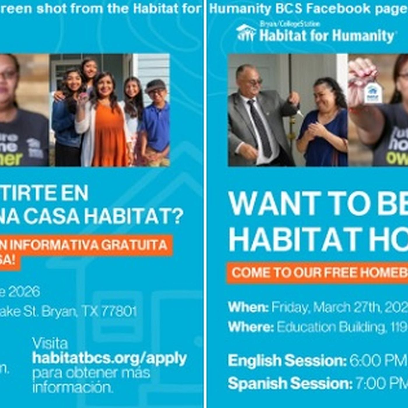 Habitat for Humanity B/CS is accepting their first homebuyer applications in a year and a half episode artwork