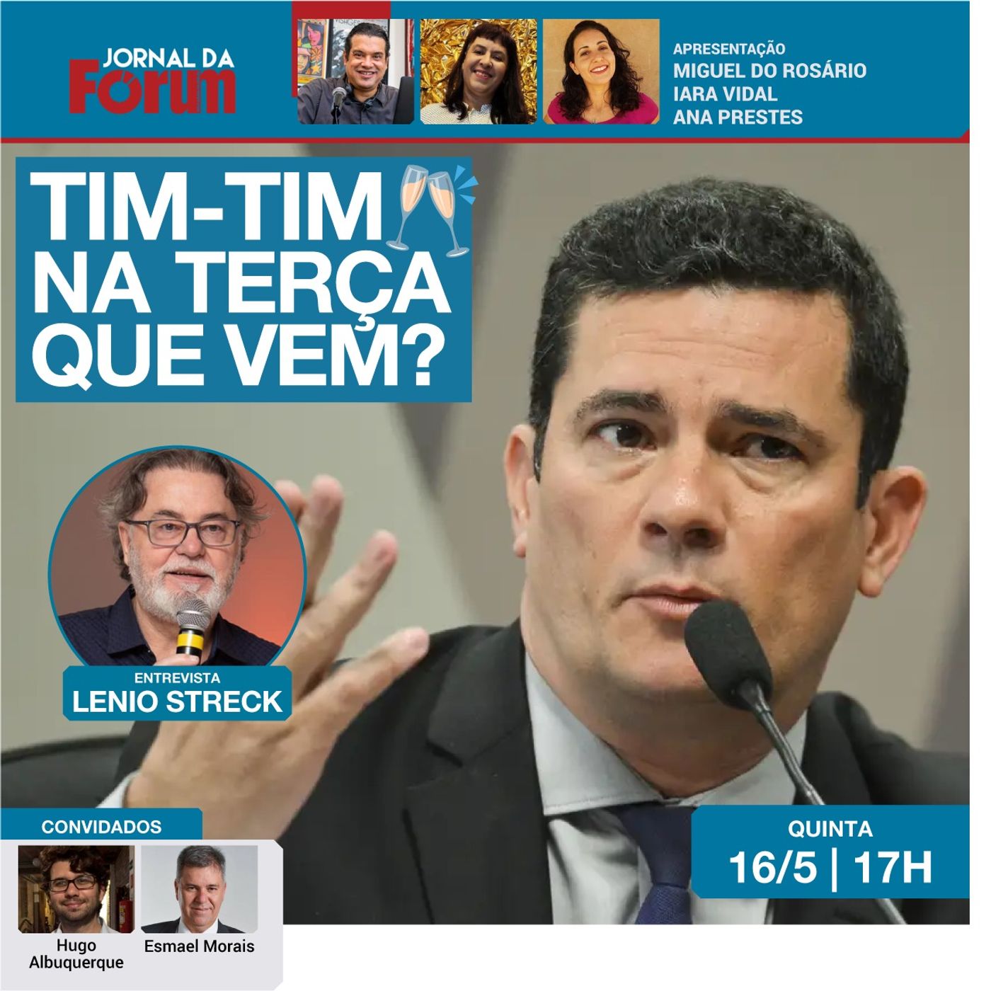 Xandão diz que julgamento de Moro termina terça que vem | Lagoa dos Patos sobe 30 cm | 16.05.24 episode artwork