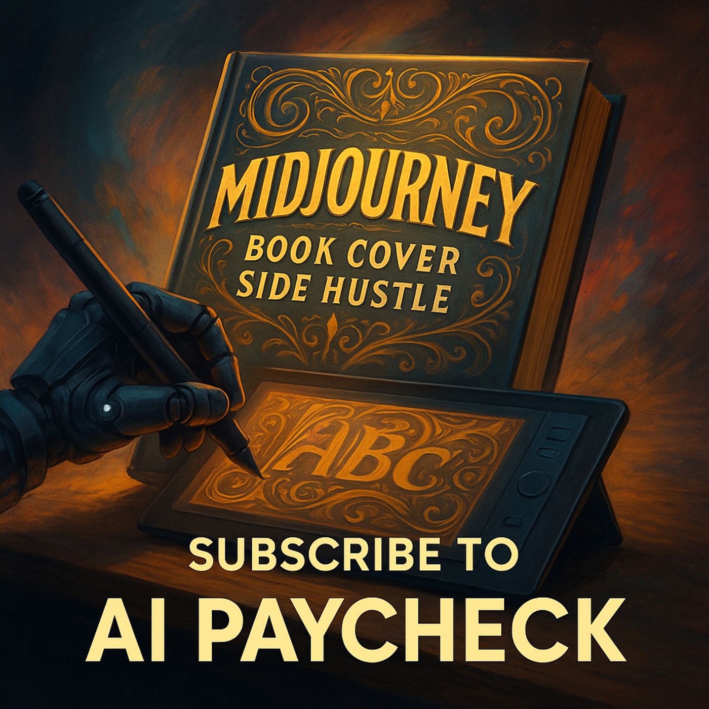 Midjourney Book Cover Side Hustle: How to Design Stunning Covers with AI & Typography Tools $100/Design Passive Income