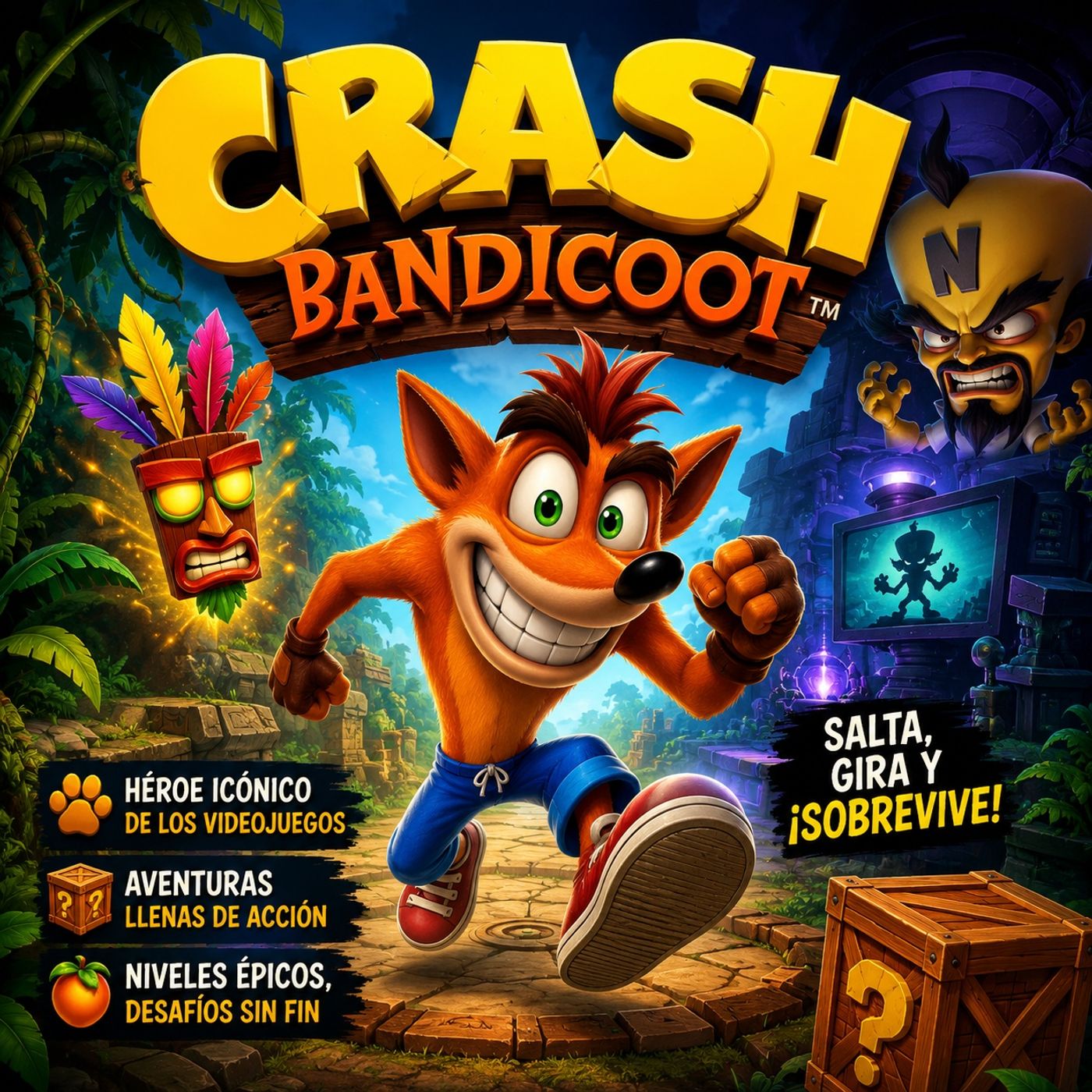 Crash Bandicoot en acción épica episode artwork