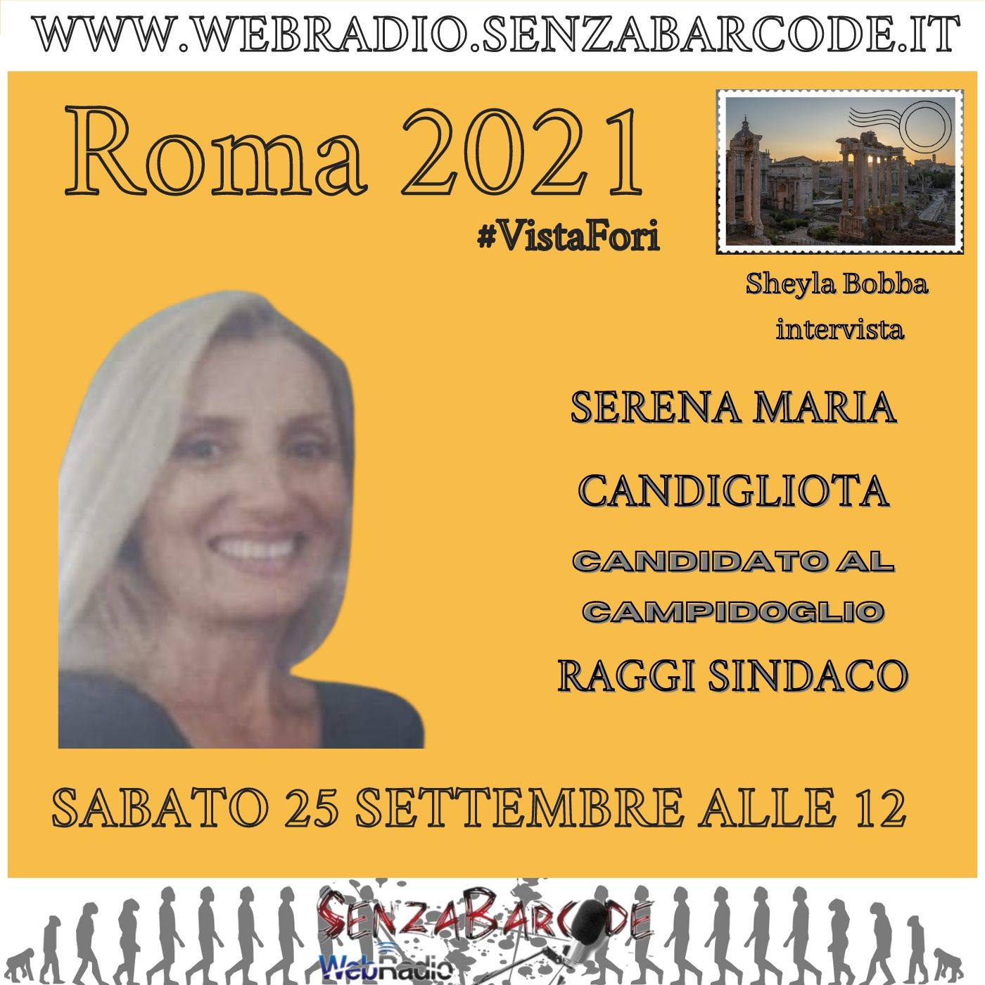 #Roma2021 con Serena Maria Candigliota