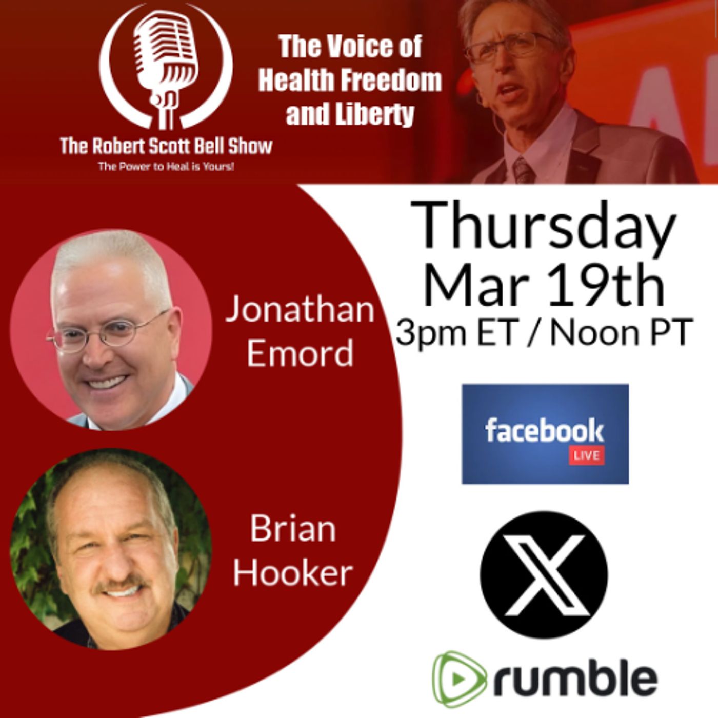 Jonathan Emord, Big Pharma Food Control, Left In Distress Study, Brian Hooker, Will RFK Ruling Stand - The RSB Show 3-19-26 episode artwork