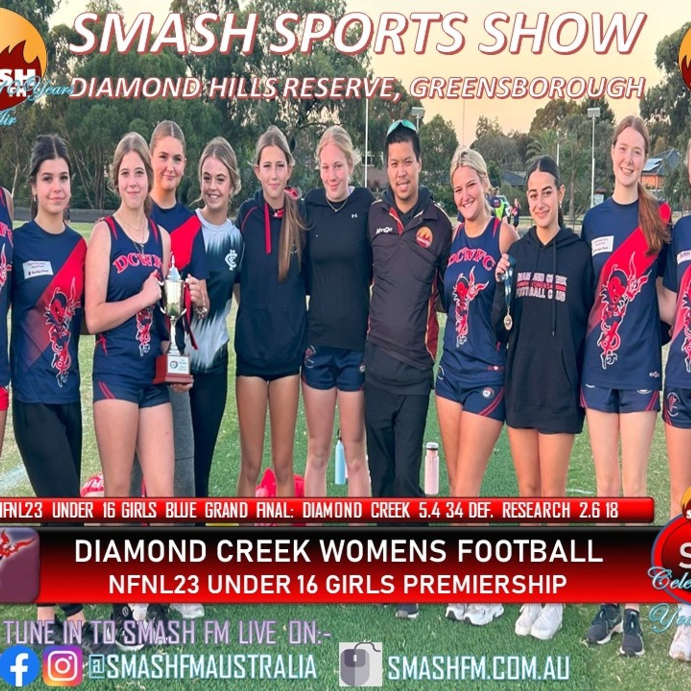 SSS10THYR: Diamond Creek WFC NFNL23 U16 Girls Premiership Interviews 210324