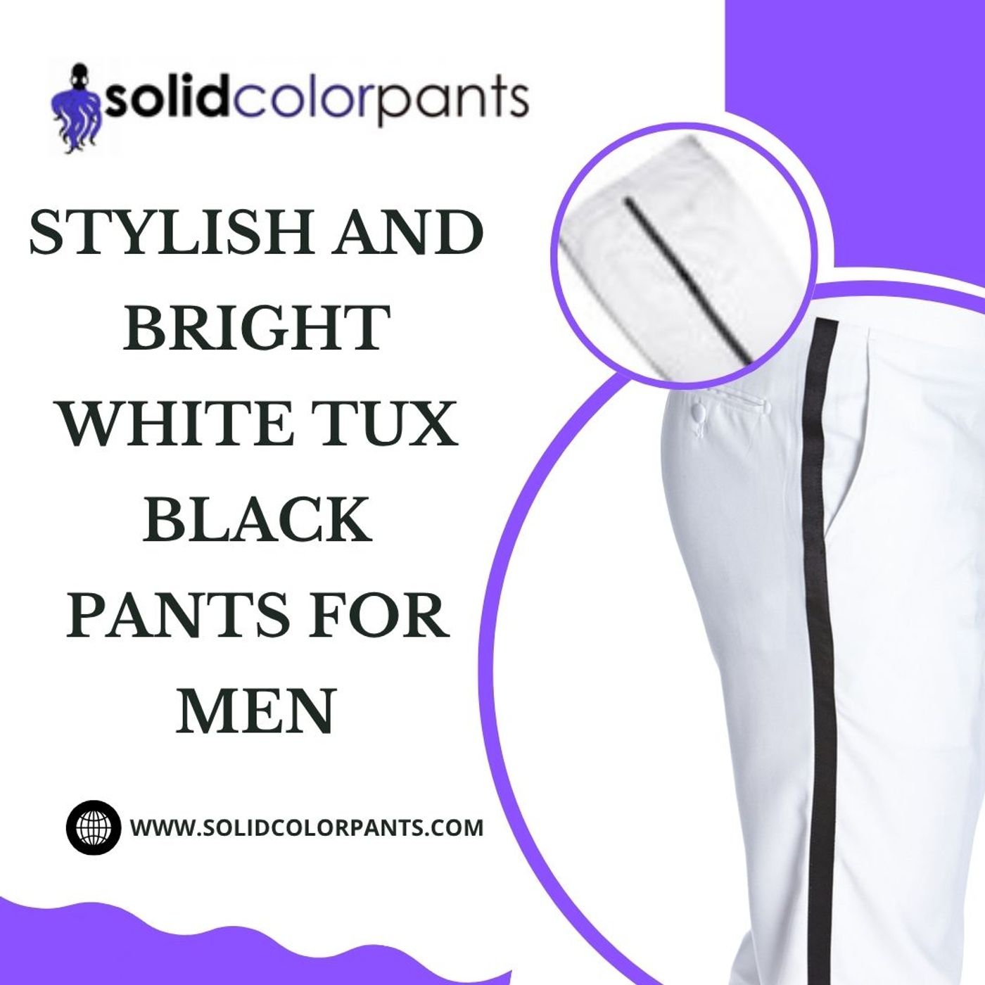 Stylish and Bright White Tux Black Pants For Men episode artwork