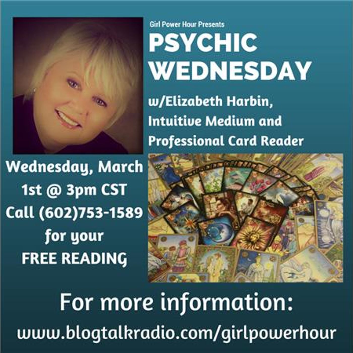 Psychic Wednesday: Elizabeth Harbin Offers FREE Psychic Readings to Callers episode artwork