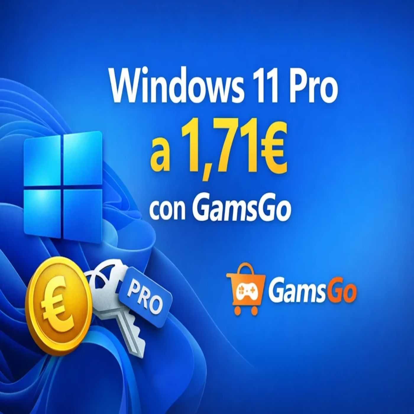 Windows 11 Pro a 1,71€ a vita: torna la super offerta GamsGo episode artwork