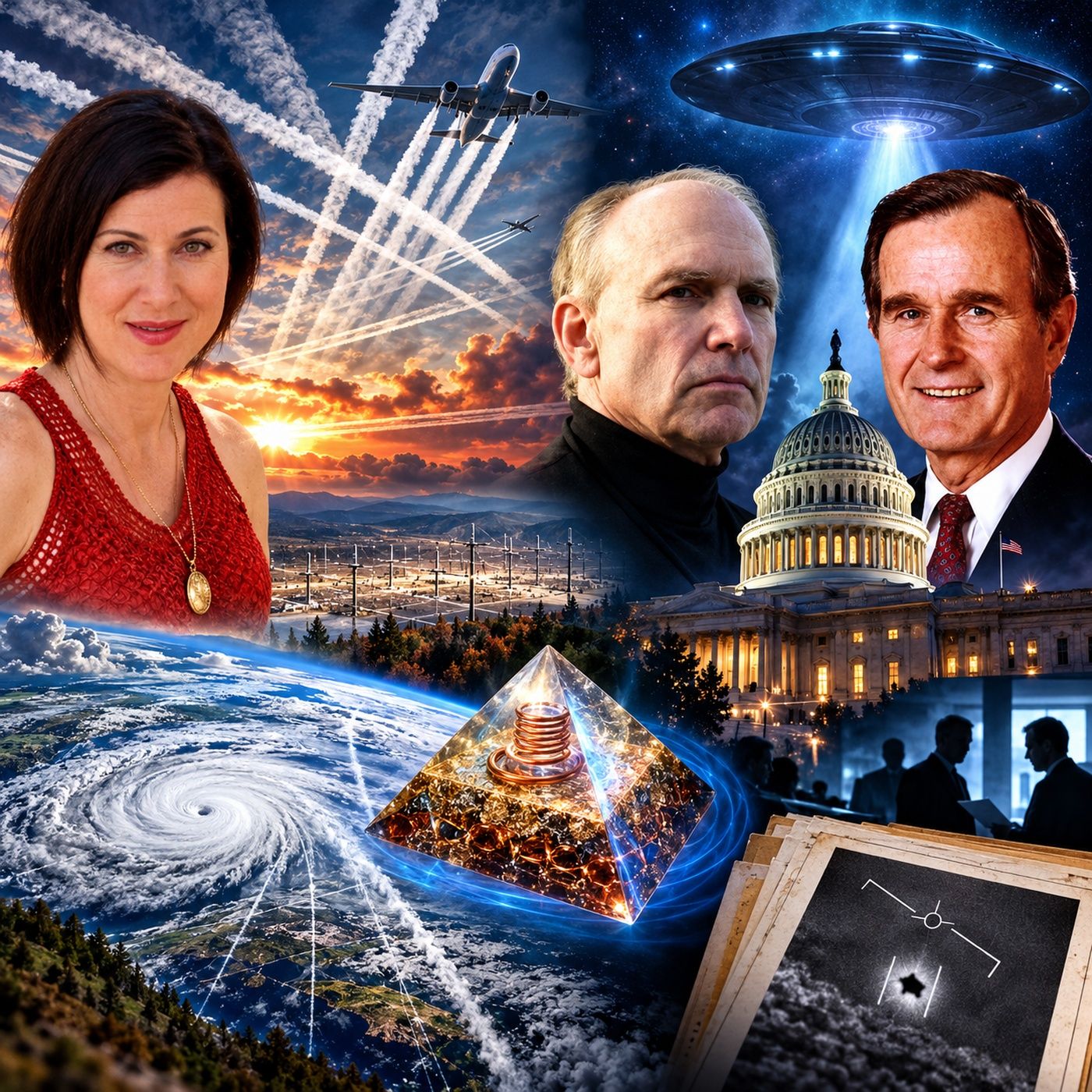 Ep. #289: Chemtrails and Orgone Energy & UFOs and George H.W. Bush w/ Sharon Daphna & Stephen Bassett
