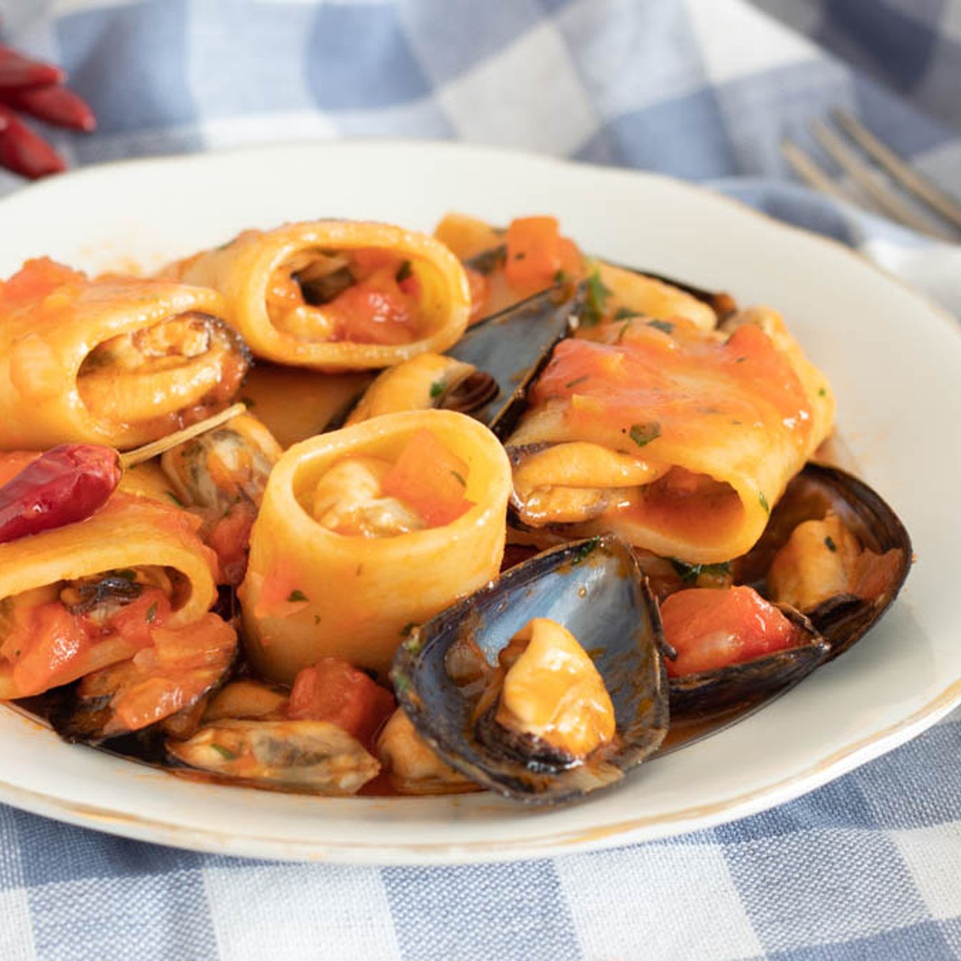 Paccheri in guazzetto di cozze