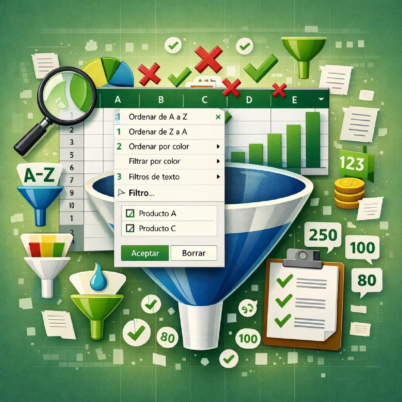 Los Filtros en Excel cover art