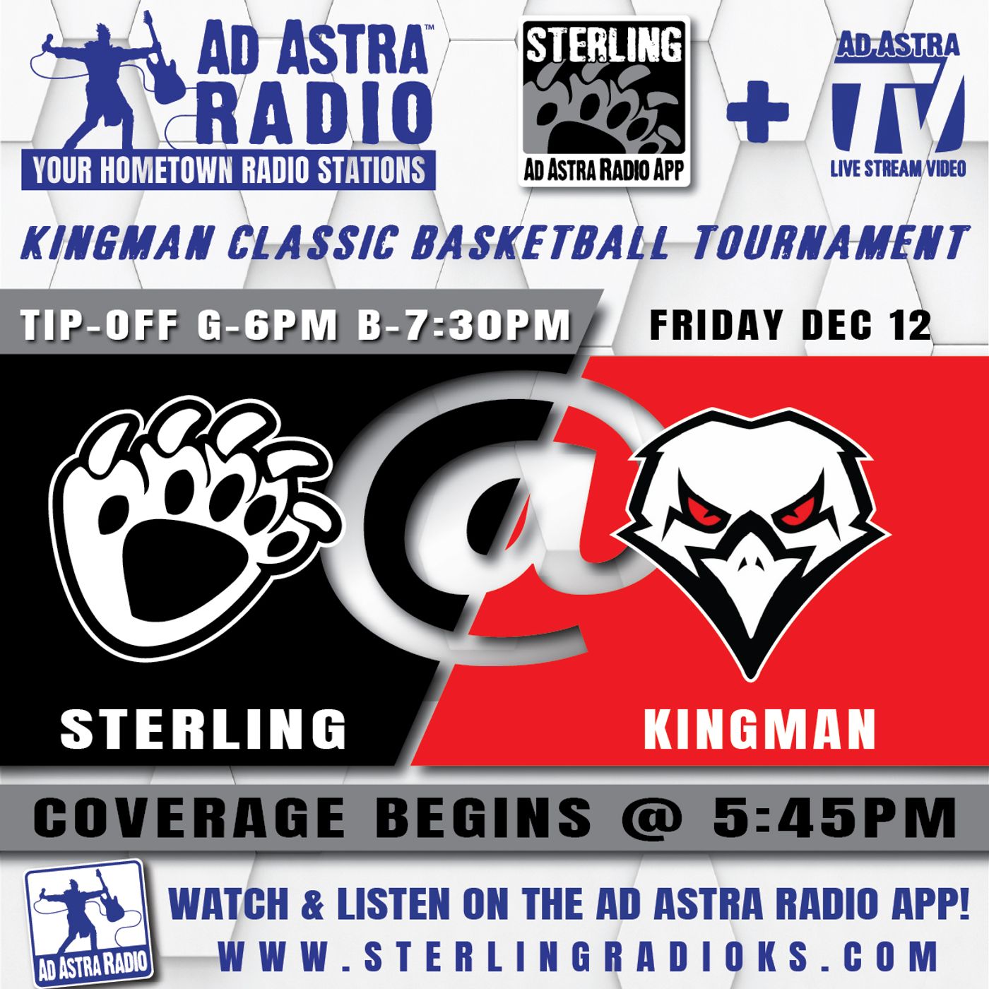 Sterling Blackbears vs Kingman Eagles High School Basketball (Kingman Eagle Classic-December 12, 2025) episode artwork
