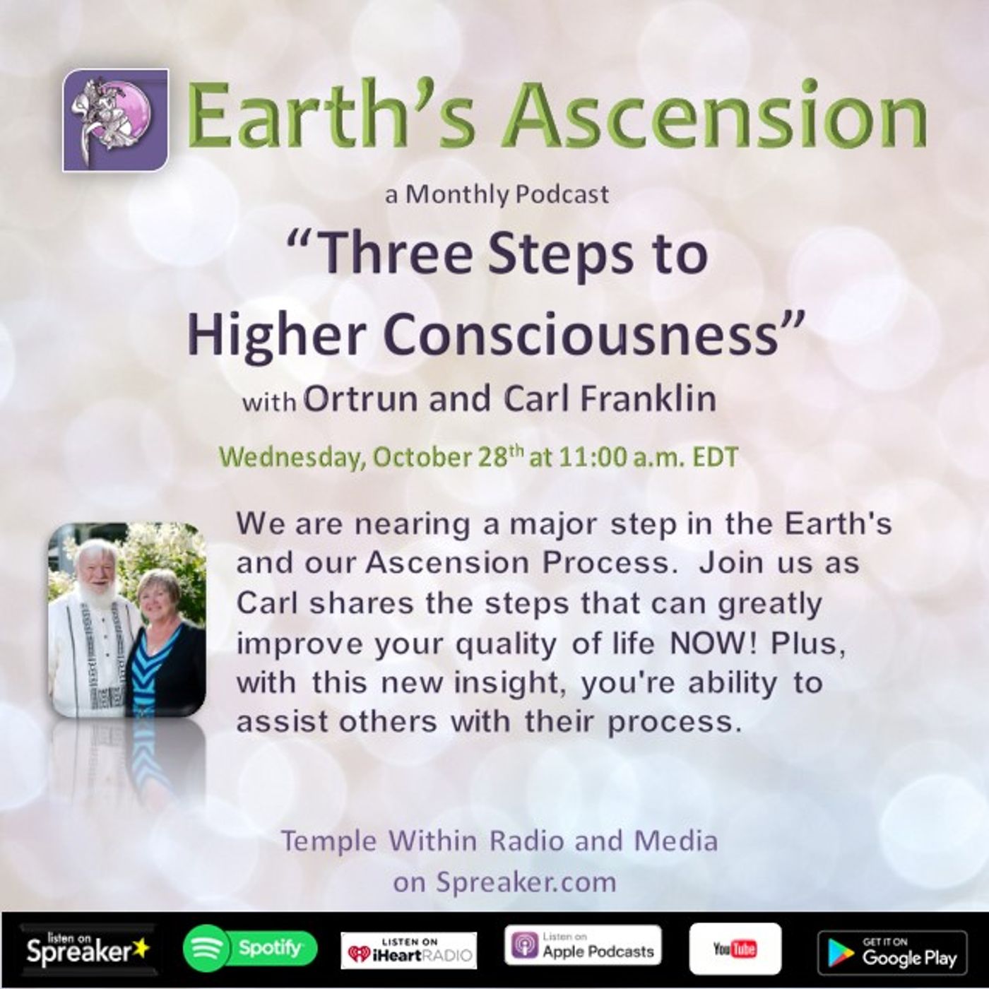Earth\'s Ascension with Ortrun and Carl Franklin