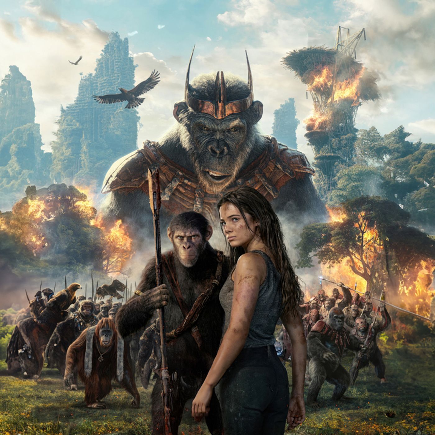The 2024 film, Kingdom of the Planet of the Apes episode artwork