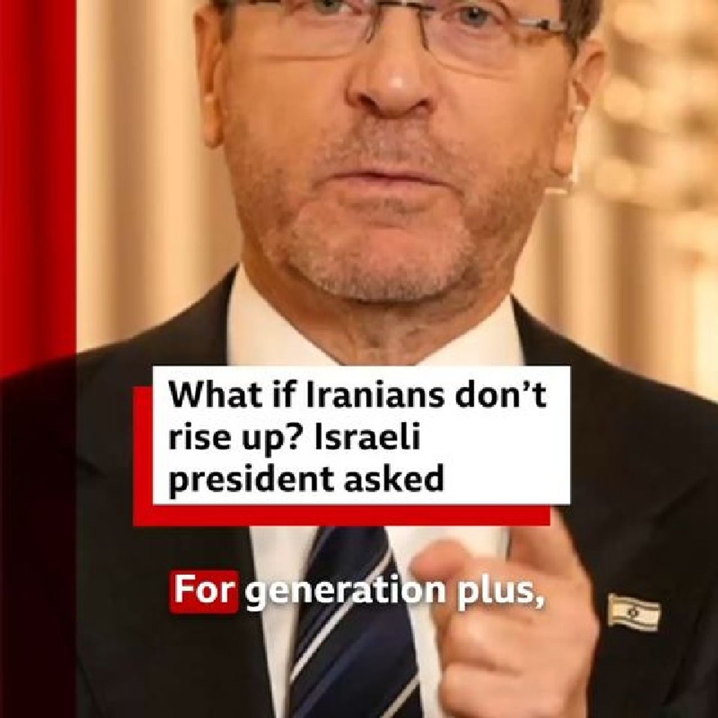Israeli President Isaac Herzog said he “hopes” the Iranian people will rise up against the regime in the country despite ongoing US-Israeli episode artwork