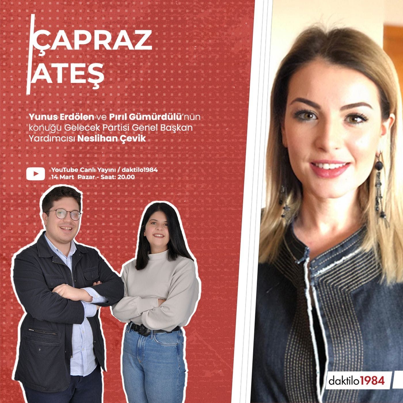 Çapraz Ateş | Konuk: Gelecek Partisi Genel Başkan Yardımcısı Neslihan Çevik episode artwork