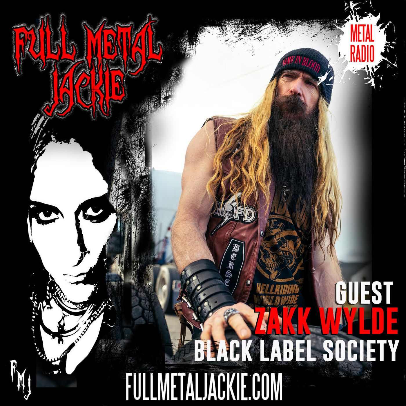 Zakk Wylde on the FMJ RADIO SHOW! episode artwork