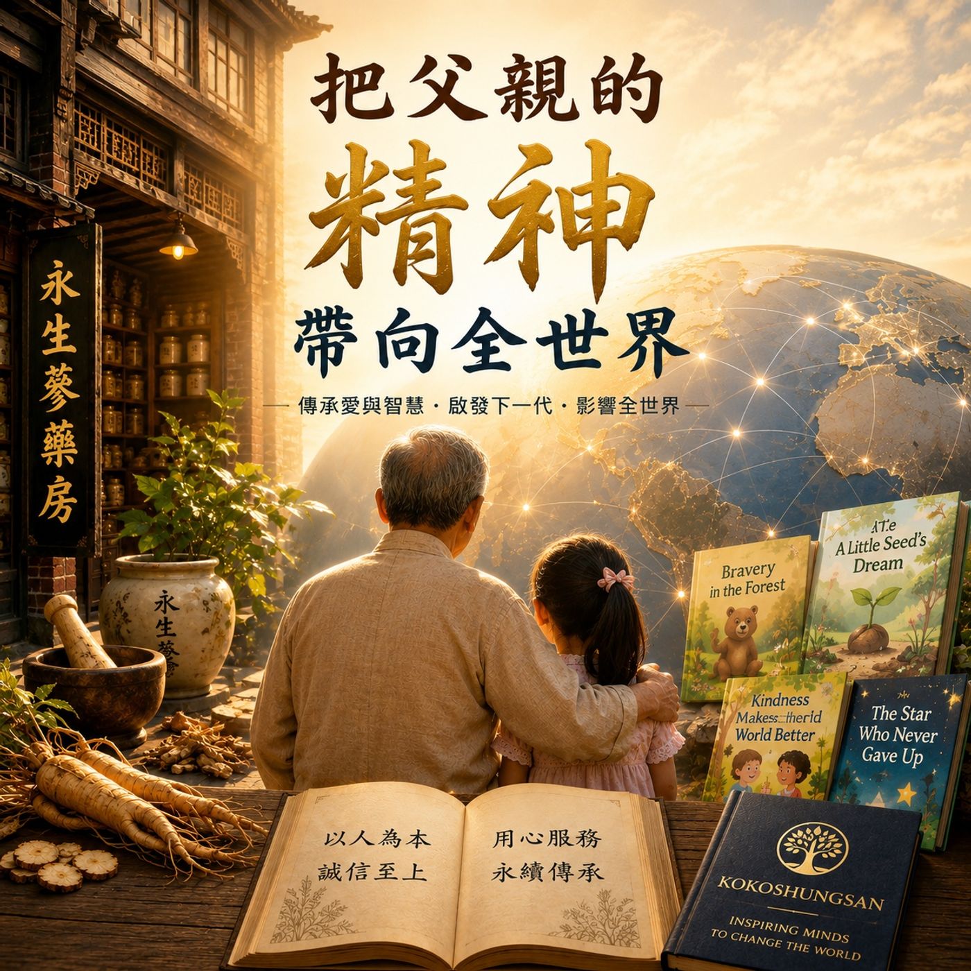 把父親的精神帶向全世界