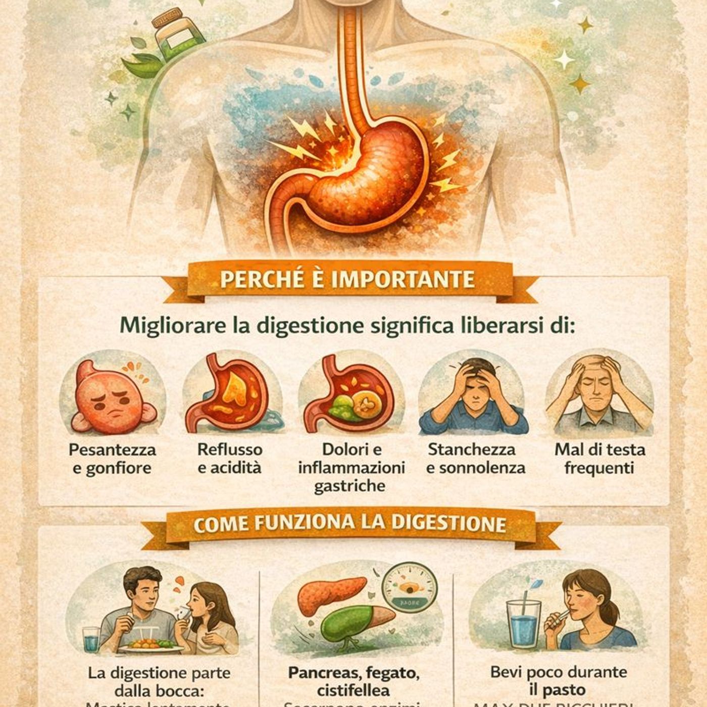 Dalle buone pratiche a tavola al ruolo di stomaco e intestino episode artwork