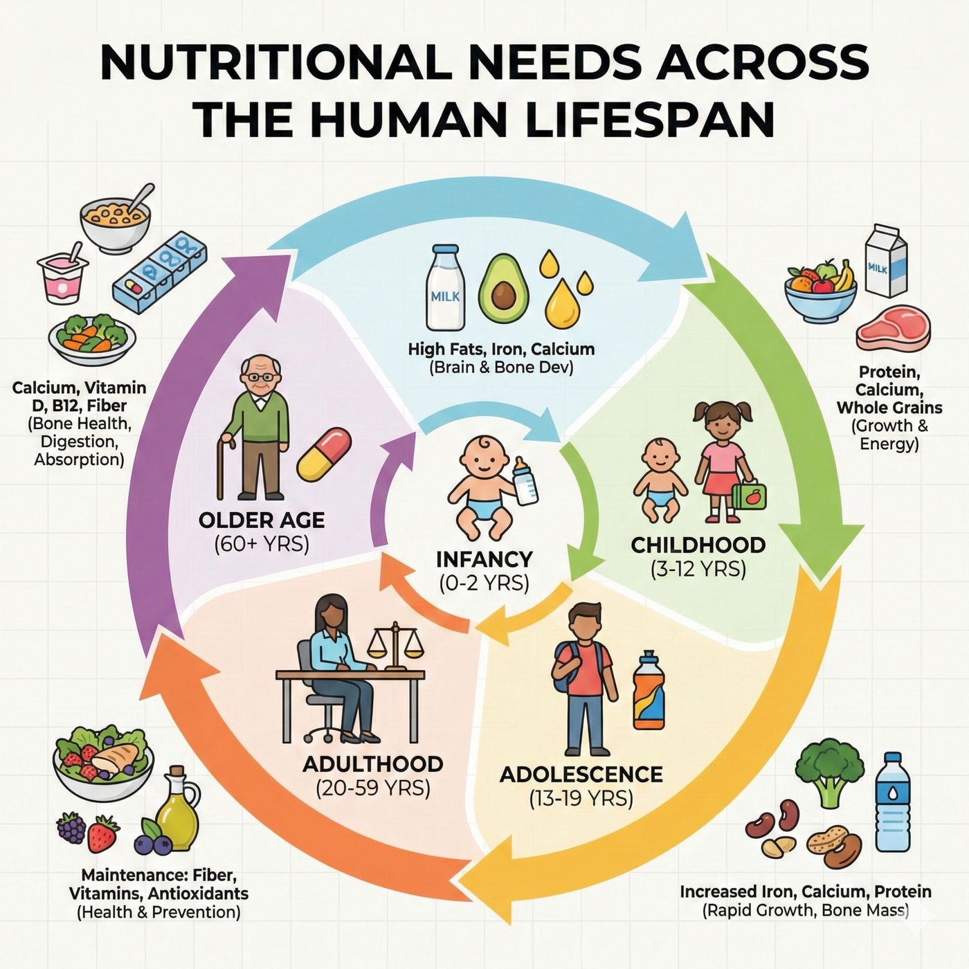 Nutritional Needs Across the Human Lifespan