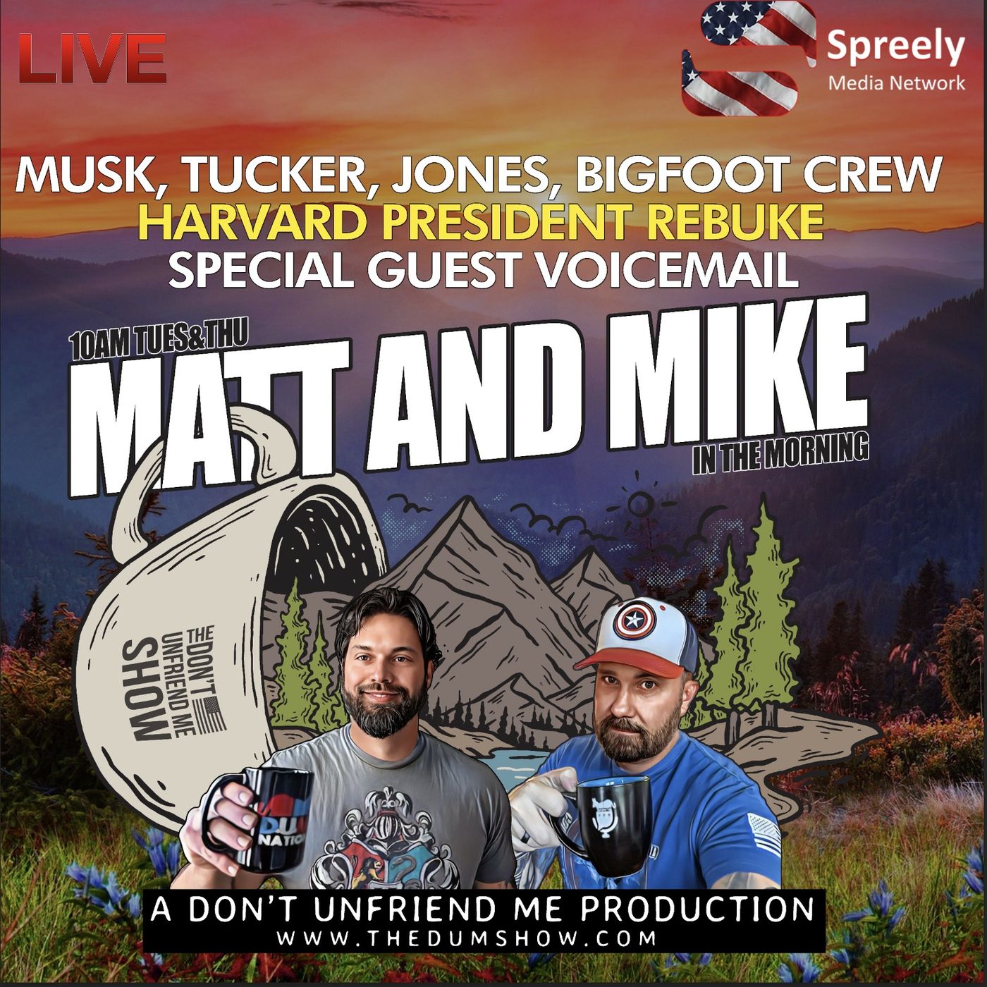🚨 LIVE | 12DEC23 Elon to Bigfoot. Mike goes hunting. Harvard Ouster. Special Voicemail. episode artwork