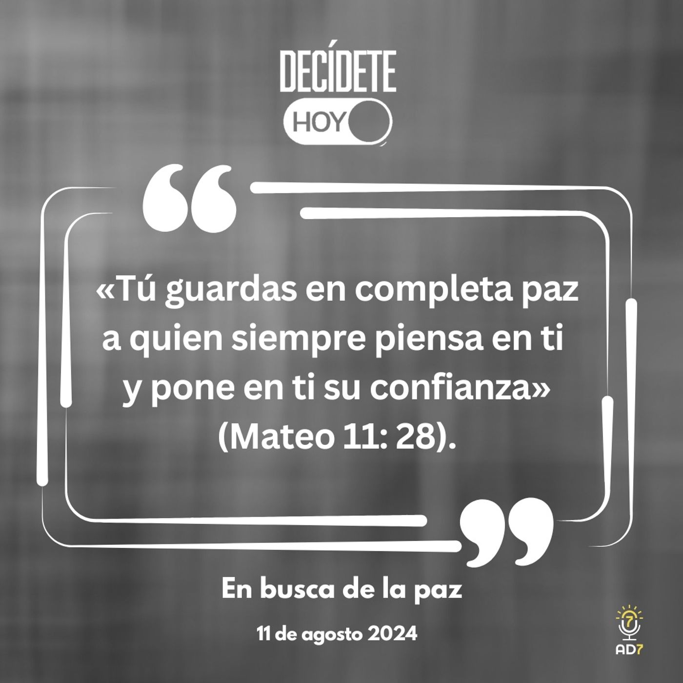 En busca de la paz | Devocional de Jóvenes | 11 de agosto 2024