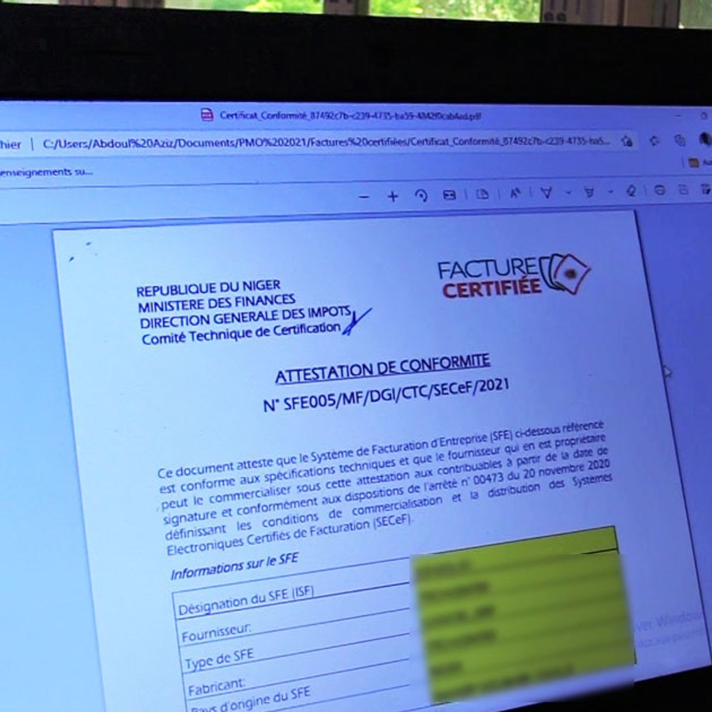 Entretien avec Afizou Abdou, Chef de service à la DGI sur l'importance de la facture certifiée episode artwork