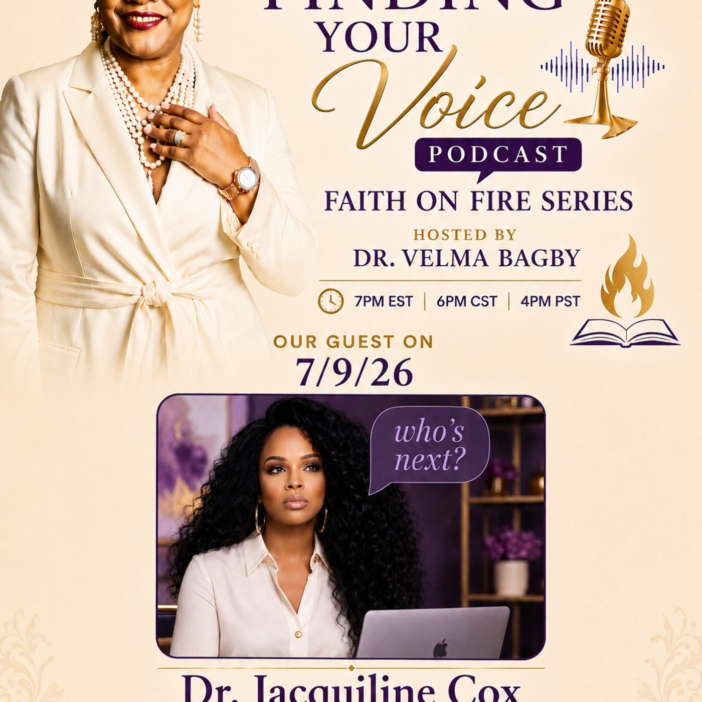 FYV _Faith on Fire_ Guest Dr_ Jacquiline Cox _faith
