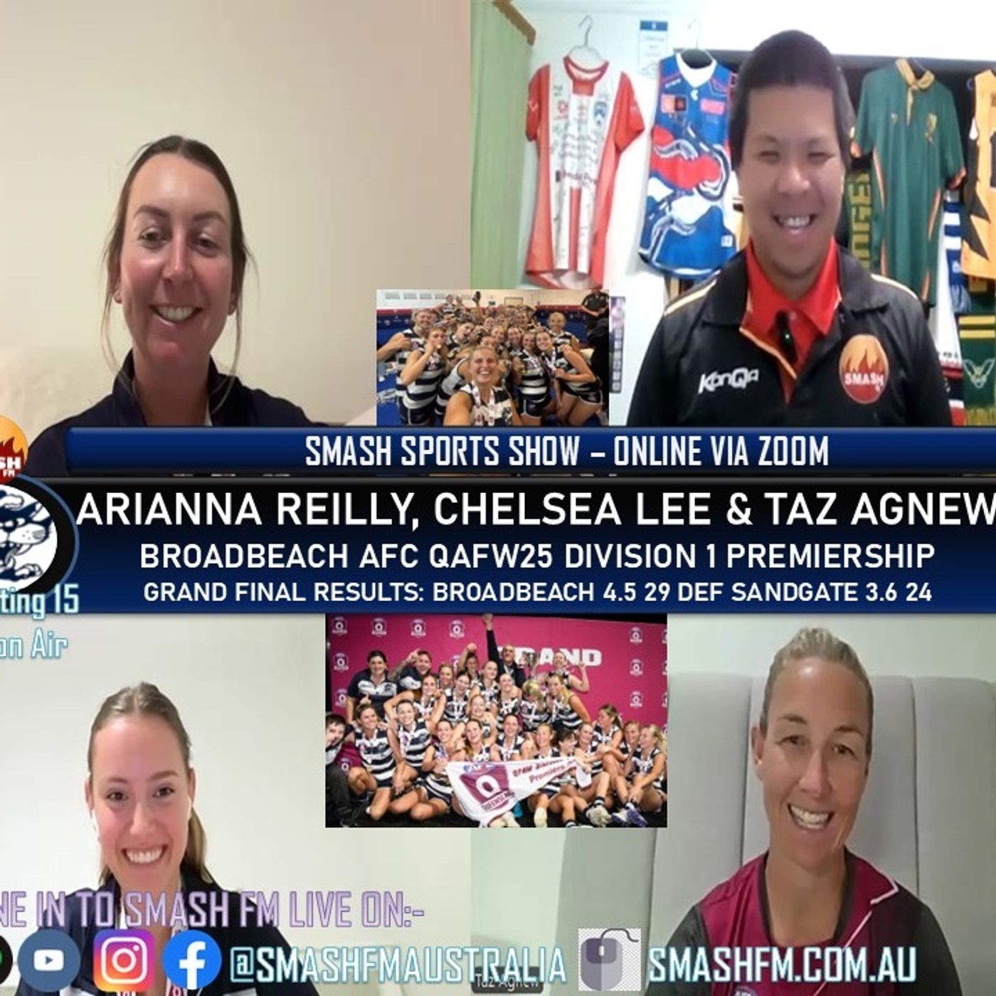 SSS15THYR: Broadbeach Cats AFC QFAW25 Division 1 Premiership Interviews 300925