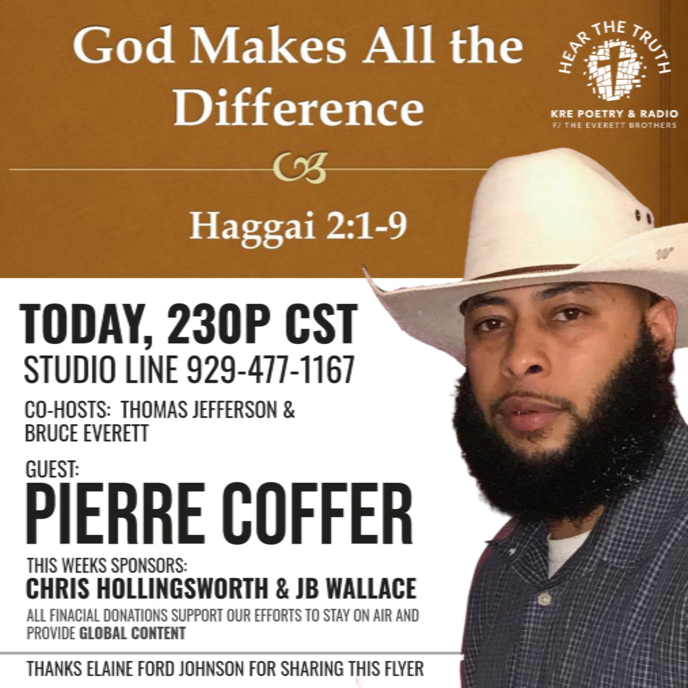 KRE POETRY AND RADIO - EP 74 (GUEST : PIERRE COFFER) episode artwork
