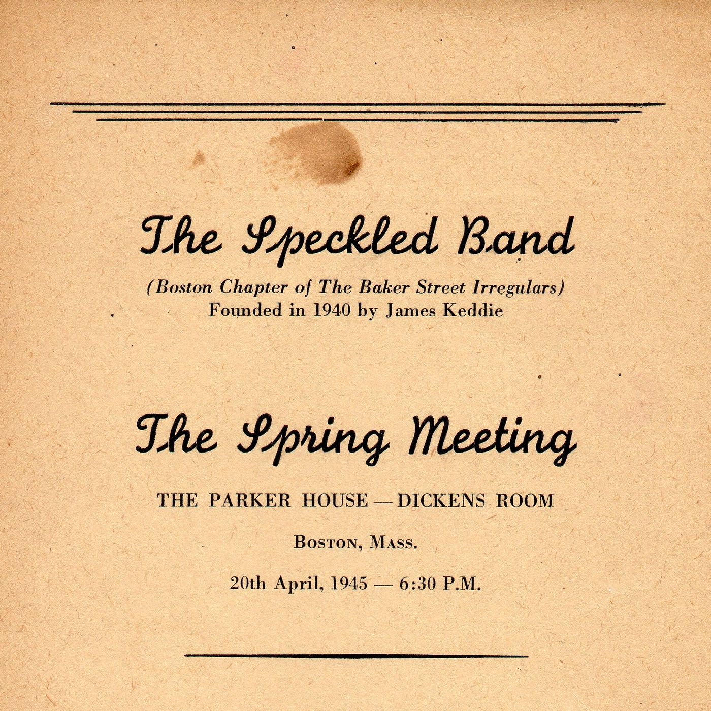 Episode 77: The Speckled Band of Boston episode artwork