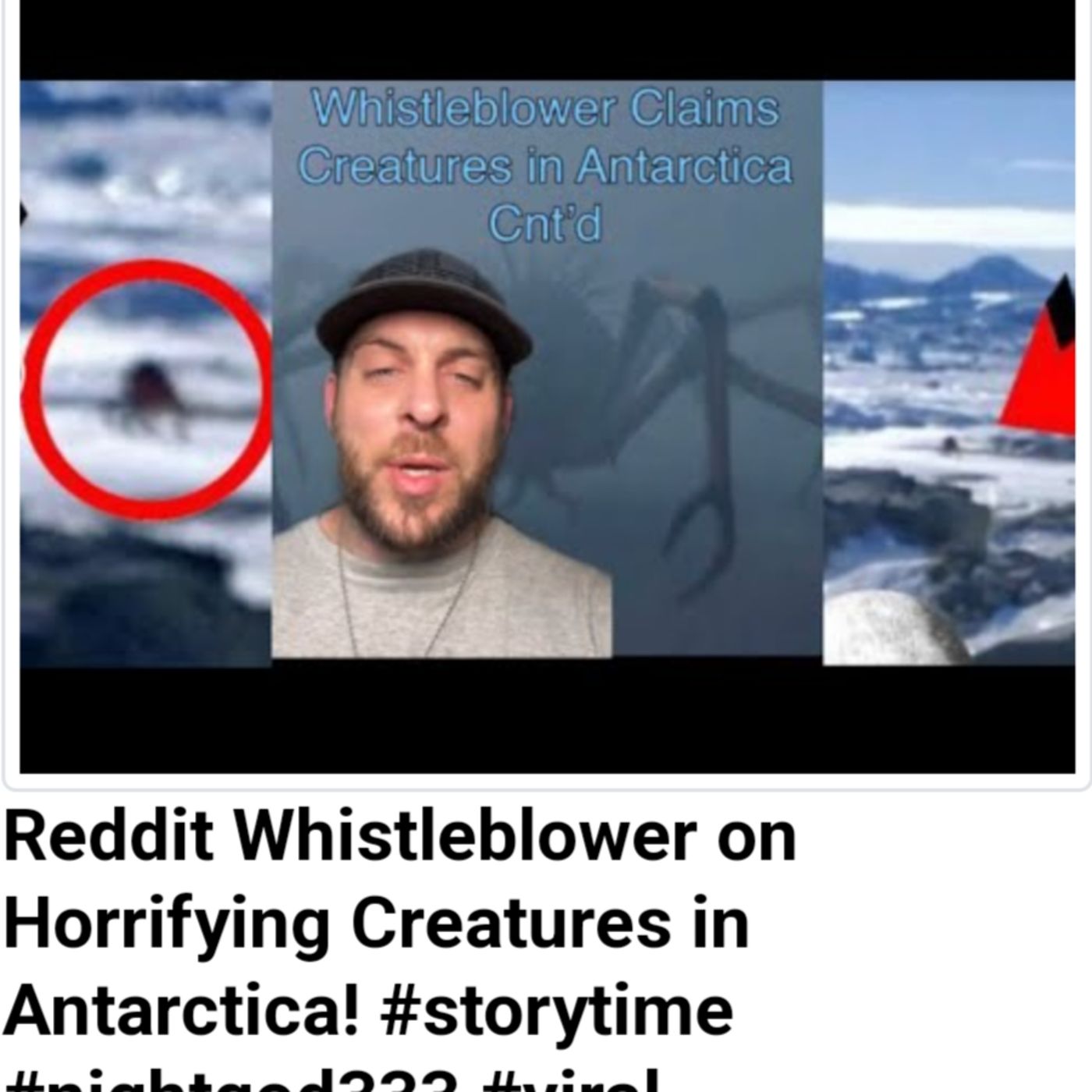 Reddit Whistleblower on Horrifying Creatures in Antarctica! episode artwork