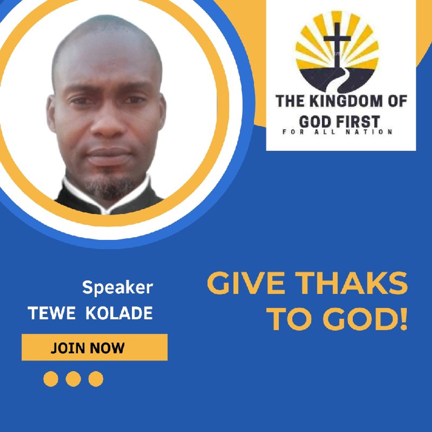 GIVE THANKS TO GOD!