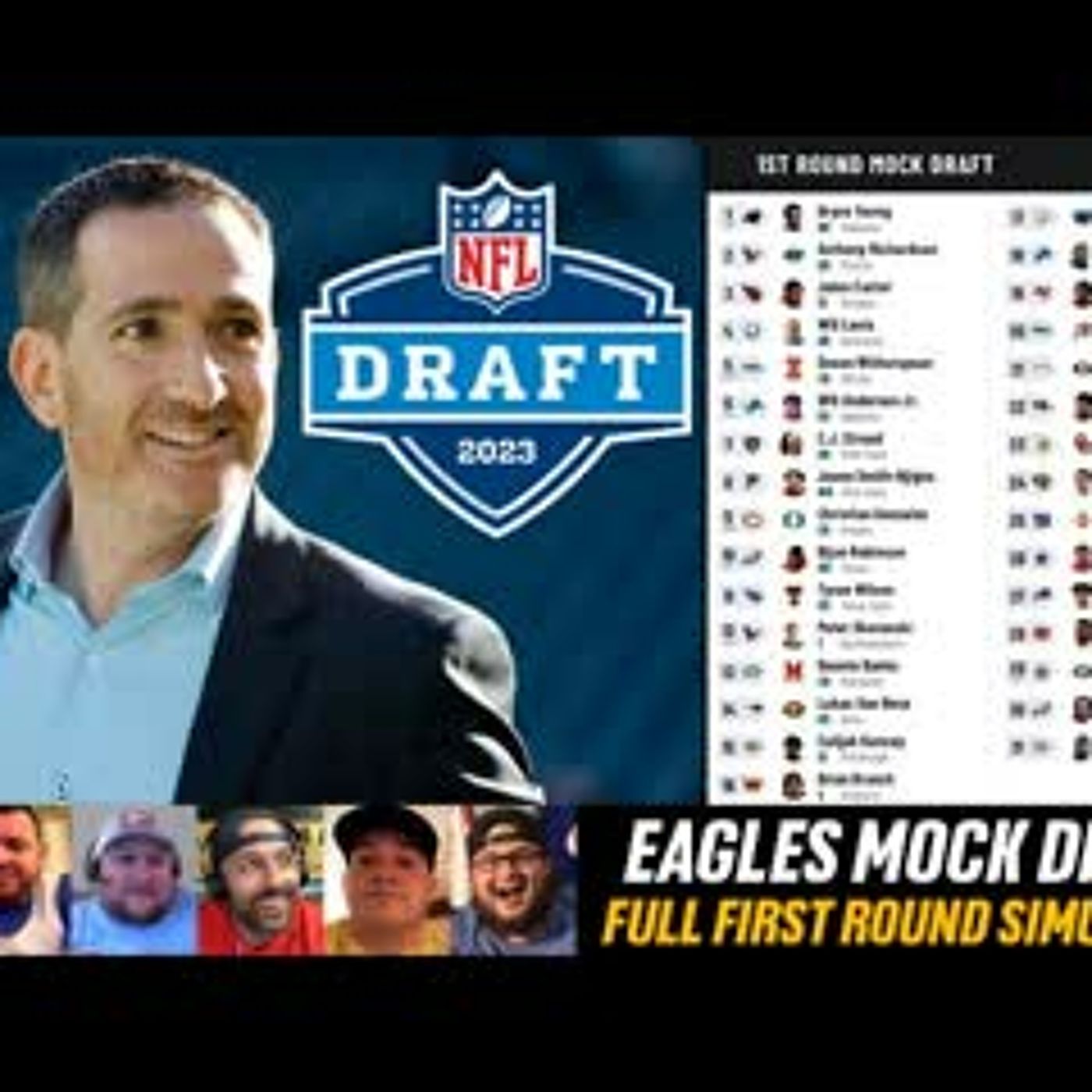 EAGLES - NFL MOCK DRAFT 2023 | Philadelphia Eagles: FULL FIRST ROUND DRAFT | 2023 NFL Draft episode artwork