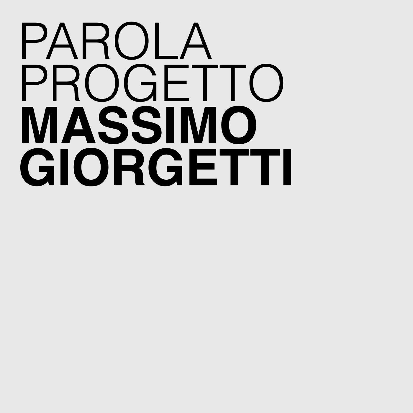 Parola Progetto