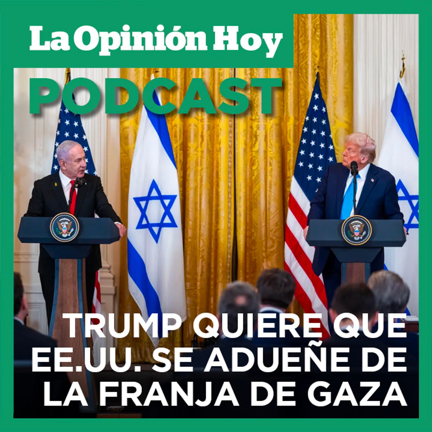 Trump propone "tomar el control" y que los palestinos se vayan de Gaza.